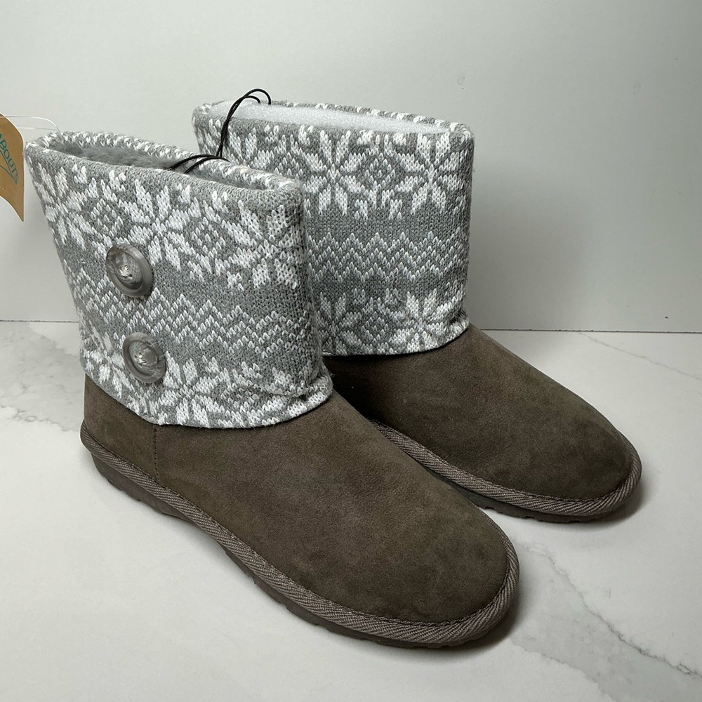bar III Women’s TH LOLA GREY Ankle Boots 4 Medium New